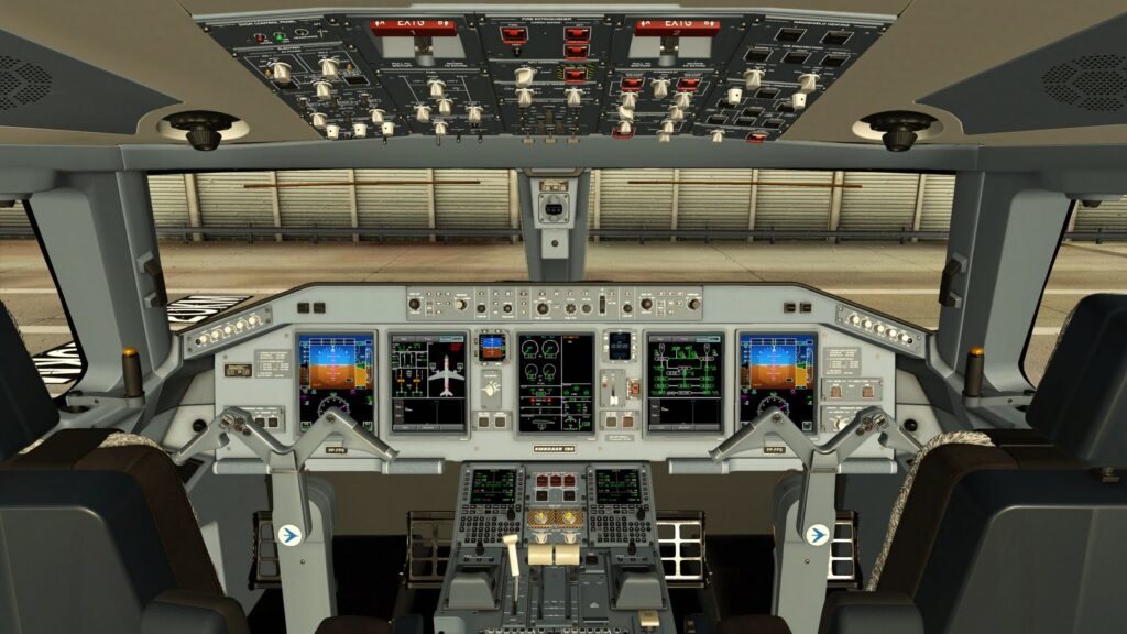 Embraer E190 Flight Procedures Simulation X-Plane 12 cockpit