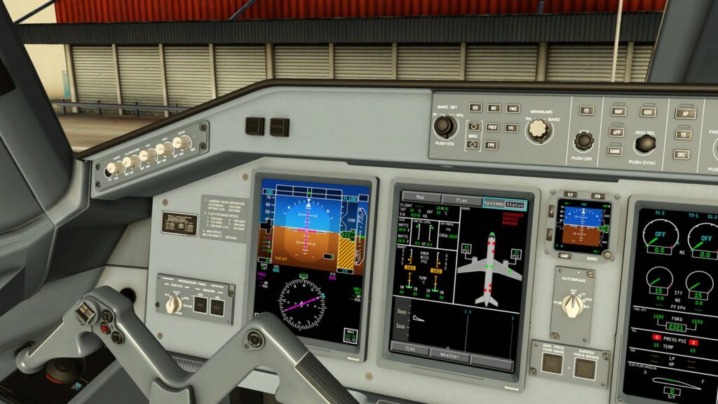 Embraer E190 Flight Procedures Simulation X-Plane 12 cockpit