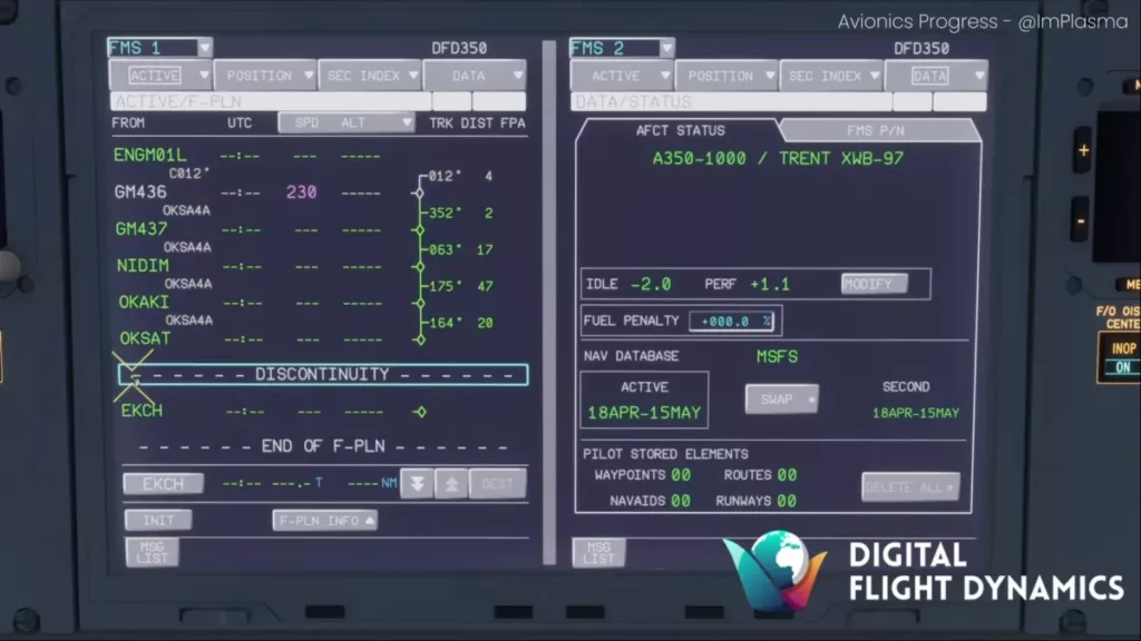 digital flight dynamics a350 msfs